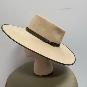 SERRATELLI HAT COMPANY 6x BRAYER FLAT BRIM HAT